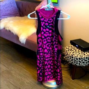 Adidas Stella McCartney Hot Pink Leopard Dress